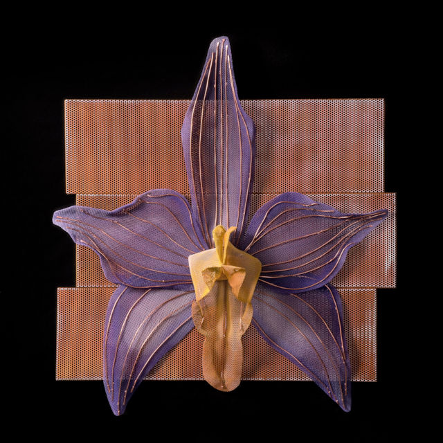 Wall Sculpture Orchid Panel